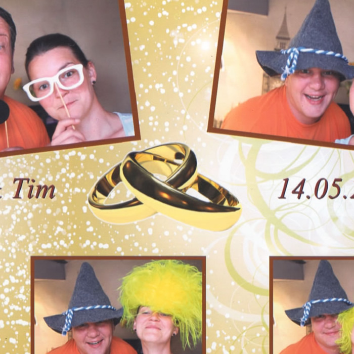 Fotobox für Hochzeitsfeiern